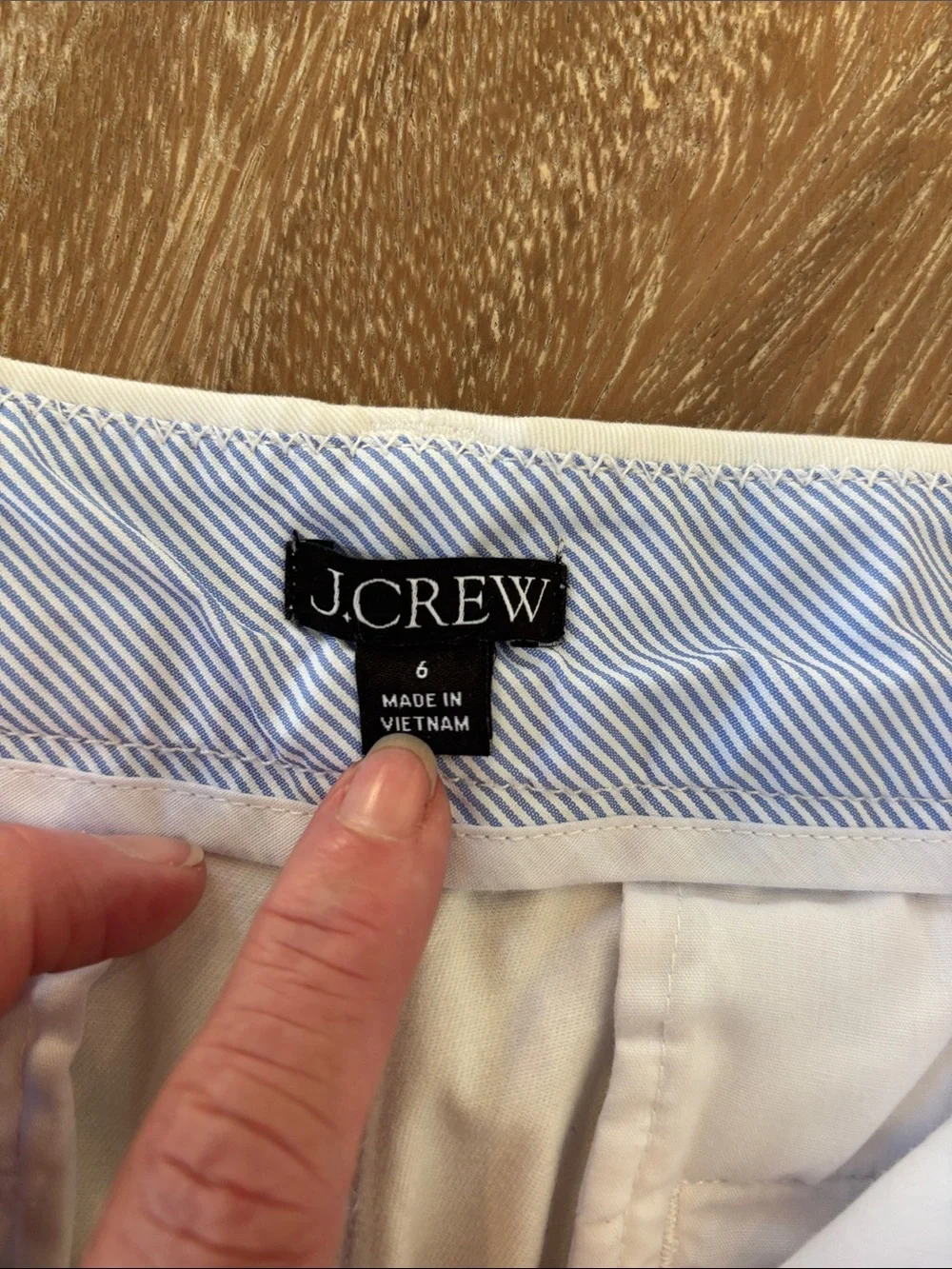 J. Crew White Cotton Chino Bermuda Shorts-6